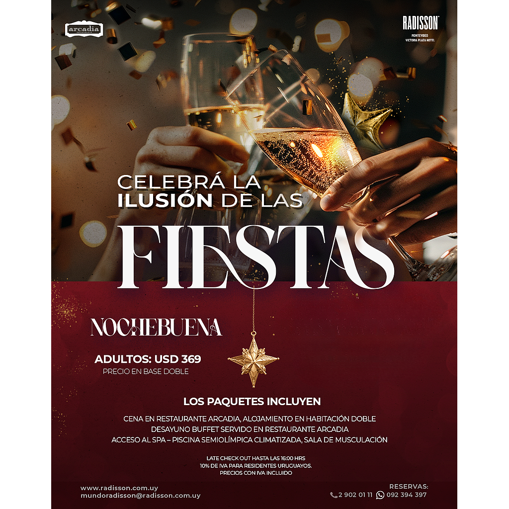 Alojamiento y cena de Nochebuena