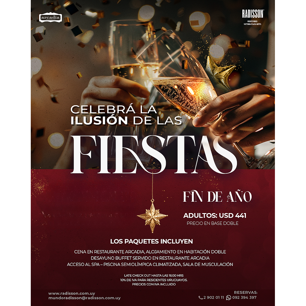 Alojamiento y Cena de fin de año